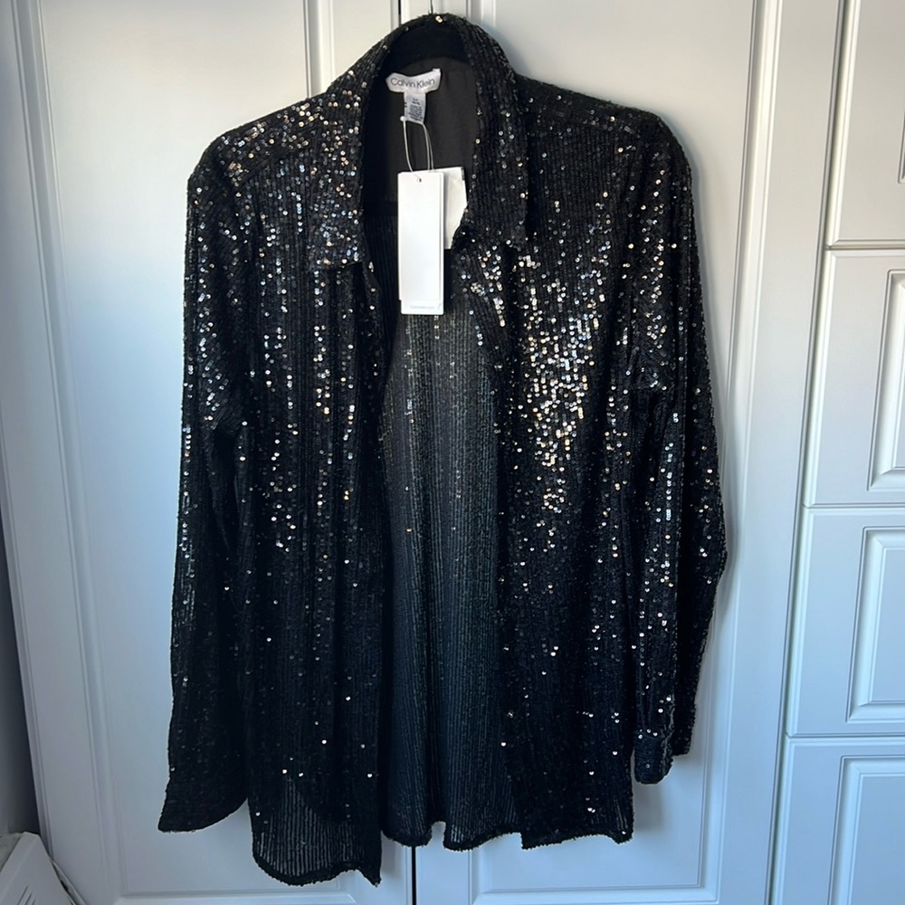 A black Calvin Klein with sequence